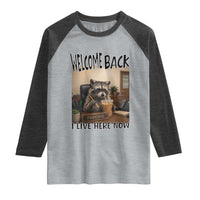 Funny Raccoon School Principal Raglan Shirt Welcom Back To School