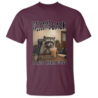 Funny Raccoon School Principal T Shirt Welcom Back To School