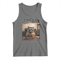Funny Raccoon School Principal Tank Top Welcom Back To School
