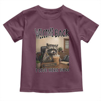 Funny Raccoon School Principal Toddler T Shirt Welcom Back To School