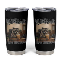 Funny Raccoon School Principal Tumbler Cup Welcom Back To School