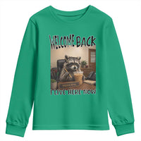 Funny Raccoon School Principal Youth Sweatshirt Welcom Back To School