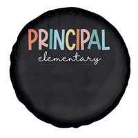 Boho Retro Vintage Elementary Principal Back to School Spare Tire Cover