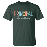 Boho Retro Vintage Elementary Principal Back to School T Shirt