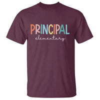 Boho Retro Vintage Elementary Principal Back to School T Shirt