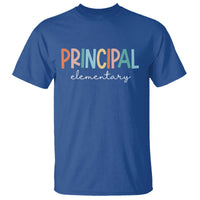 Boho Retro Vintage Elementary Principal Back to School T Shirt