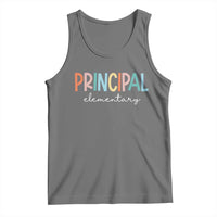 Boho Retro Vintage Elementary Principal Back to School Tank Top