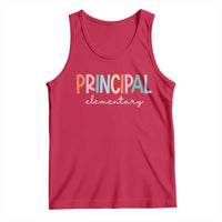 Boho Retro Vintage Elementary Principal Back to School Tank Top