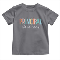 Boho Retro Vintage Elementary Principal Back to School Toddler T Shirt