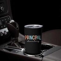 Boho Retro Vintage Elementary Principal Back to School Tumbler Cup