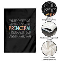 Boho Retro Vintage Principal Back to School Garden Flag