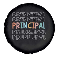 Boho Retro Vintage Principal Back to School Spare Tire Cover