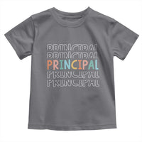Boho Retro Vintage Principal Back to School Toddler T Shirt