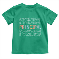 Boho Retro Vintage Principal Back to School Toddler T Shirt