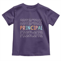 Boho Retro Vintage Principal Back to School Toddler T Shirt