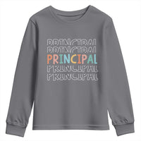Boho Retro Vintage Principal Back to School Youth Sweatshirt