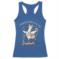 Counselor Support On The Way Racerback Tank Top Silly Goose School Counselor