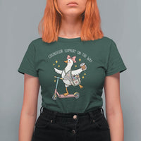 Counselor Support On The Way T Shirt For Women Silly Goose School Counselor