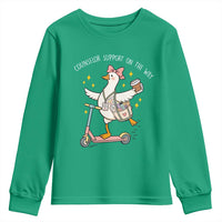 Counselor Support On The Way Youth Sweatshirt Silly Goose School Counselor