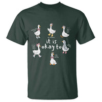 Silly Goose It is Okay to Mental Health T Shirt Counselor Special Education