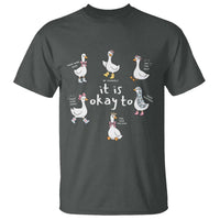 Silly Goose It is Okay to Mental Health T Shirt Counselor Special Education