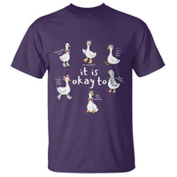 Silly Goose It is Okay to Mental Health T Shirt Counselor Special Education