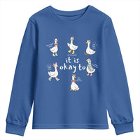 Silly Goose It is Okay to Mental Health Youth Sweatshirt Counselor Special Education