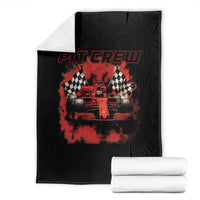 Racing Car Checkered Flag Throw Blanket Pit Crew Race Car - Wonder Print Shop