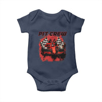Racing Car Checkered Flag Baby Onesie Pit Crew Race Car - Wonder Print Shop