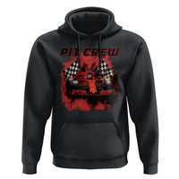 Racing Car Checkered Flag Hoodie Pit Crew Race Car - Wonder Print Shop