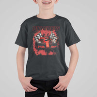 Racing Car Checkered Flag T Shirt For Kid Pit Crew Race Car - Wonder Print Shop