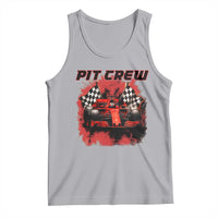 Racing Car Checkered Flag Tank Top Pit Crew Race Car - Wonder Print Shop