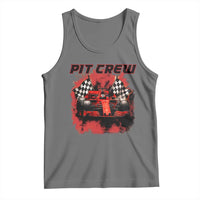 Racing Car Checkered Flag Tank Top Pit Crew Race Car - Wonder Print Shop