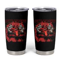 Racing Car Checkered Flag Tumbler Cup Pit Crew Race Car