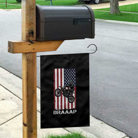 Dirt Bike Garden Flag Braaap American Flag Motocross - Wonder Print Shop