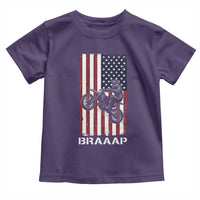 Dirt Bike Toddler T Shirt Braaap American Flag Motocross - Wonder Print Shop