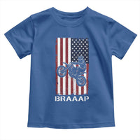 Dirt Bike Toddler T Shirt Braaap American Flag Motocross - Wonder Print Shop