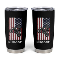 Dirt Bike Tumbler Cup Braaap American Flag Motocross