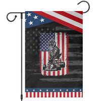 Patriotic Racing Car American Flag Race Garden Flag