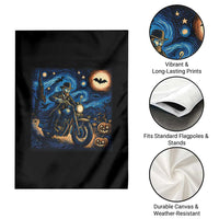 Dirt Bike Garden Flag Van Gogh Starry Night Halloween Biker - Wonder Print Shop