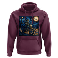 Dirt Bike Hoodie Van Gogh Starry Night Halloween Biker - Wonder Print Shop