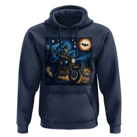 Dirt Bike Hoodie Van Gogh Starry Night Halloween Biker - Wonder Print Shop