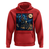 Dirt Bike Hoodie Van Gogh Starry Night Halloween Biker - Wonder Print Shop