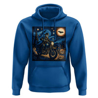 Dirt Bike Hoodie Van Gogh Starry Night Halloween Biker - Wonder Print Shop