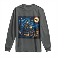 Dirt Bike Long Sleeve Shirt Van Gogh Starry Night Halloween Biker - Wonder Print Shop