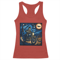 Dirt Bike Racerback Tank Top Van Gogh Starry Night Halloween Biker - Wonder Print Shop