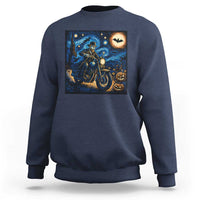 Dirt Bike Sweatshirt Van Gogh Starry Night Halloween Biker - Wonder Print Shop