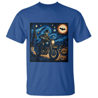 Dirt Bike T Shirt Van Gogh Starry Night Halloween Biker - Wonder Print Shop