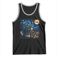 Dirt Bike Tank Top Van Gogh Starry Night Halloween Biker - Wonder Print Shop