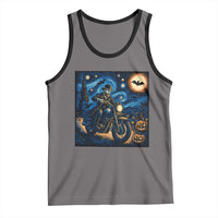 Dirt Bike Tank Top Van Gogh Starry Night Halloween Biker - Wonder Print Shop